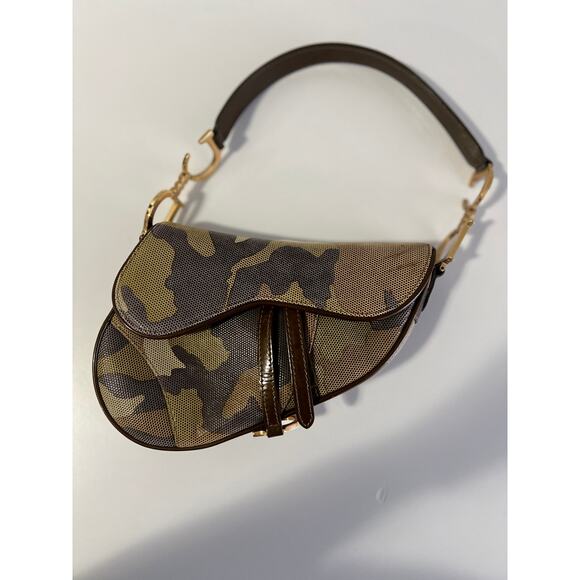 Dior Extremely rare small size camouflage saddle bag - Picture 8 of 11